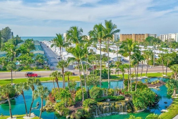 The view from the balcony and bedrooms. Waterfall and Ocean views!