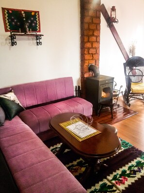 Apartment | Living room | Flat-screen TV, fireplace, DVD player - Villle M&S (Raška)