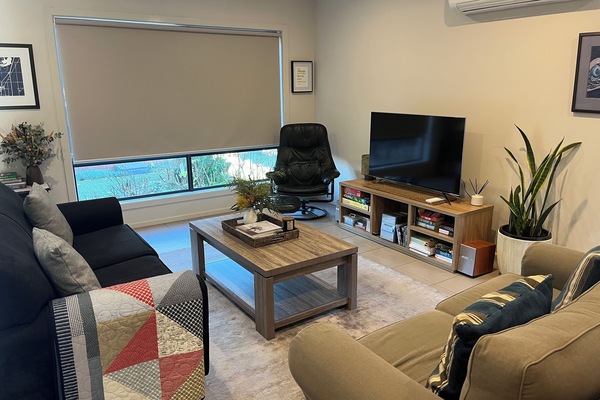 Lounge area at the back of the house