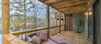 Lakefront & Trailside Escape w/ Private Dock +Deck
