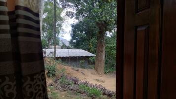 Outdoor banquet area