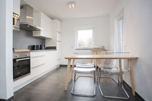 Fridge, microwave, dishwasher, highchair
