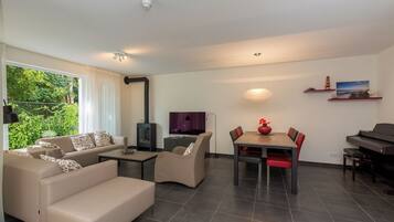 Télévision, cheminée