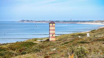 Vlak bij het strand