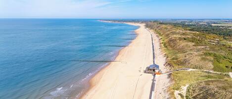 Vlak bij het strand