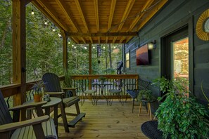 Kabin, 1 kamar tidur | Tempat makan outdoor