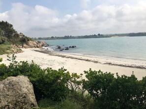 Vlak bij het strand