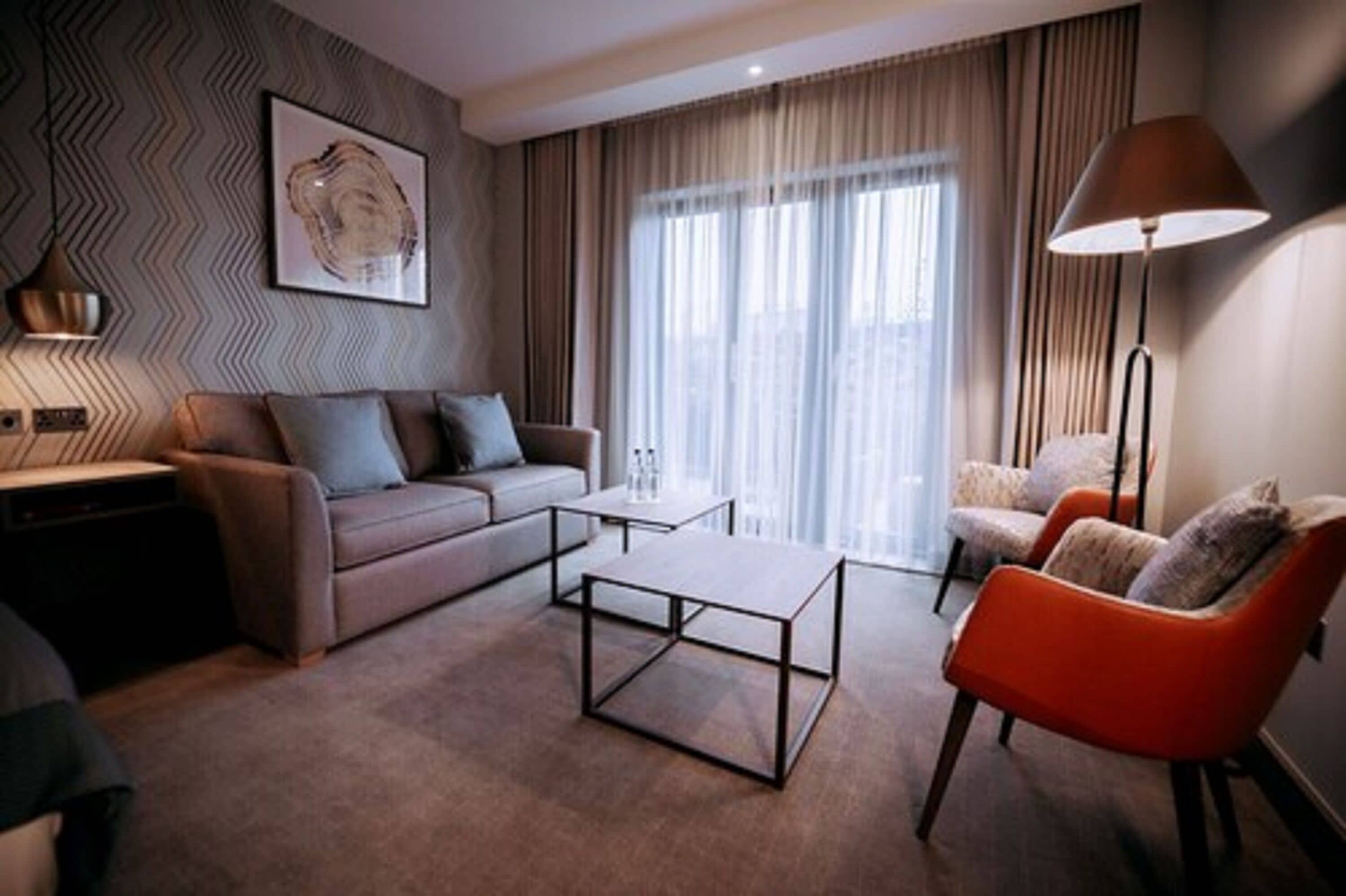 classic family room | 1 bedroom, hypo-allergenic bedding, desk, blackout curtains