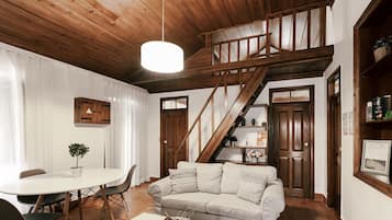 Vila premium | Área de estar | TV de tela plana 32 polegadas com canais a cabo, TV