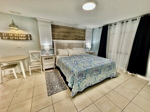 1 bedroom, desk, WiFi, bed sheets