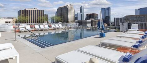 Infinity-Pool, beheizter Pool