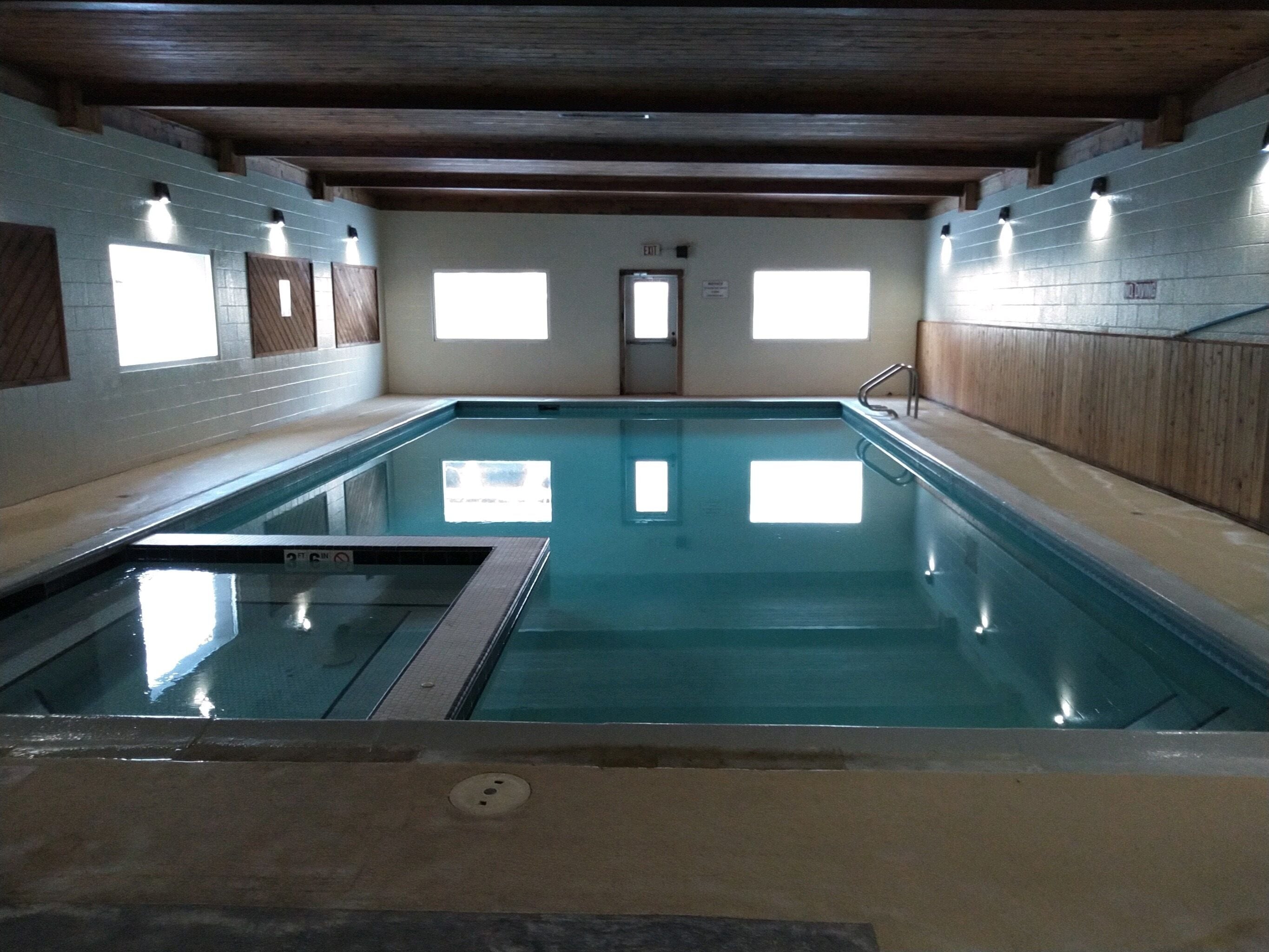 Indoor pool, a heated pool