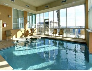 Indoor pool, outdoor pool
