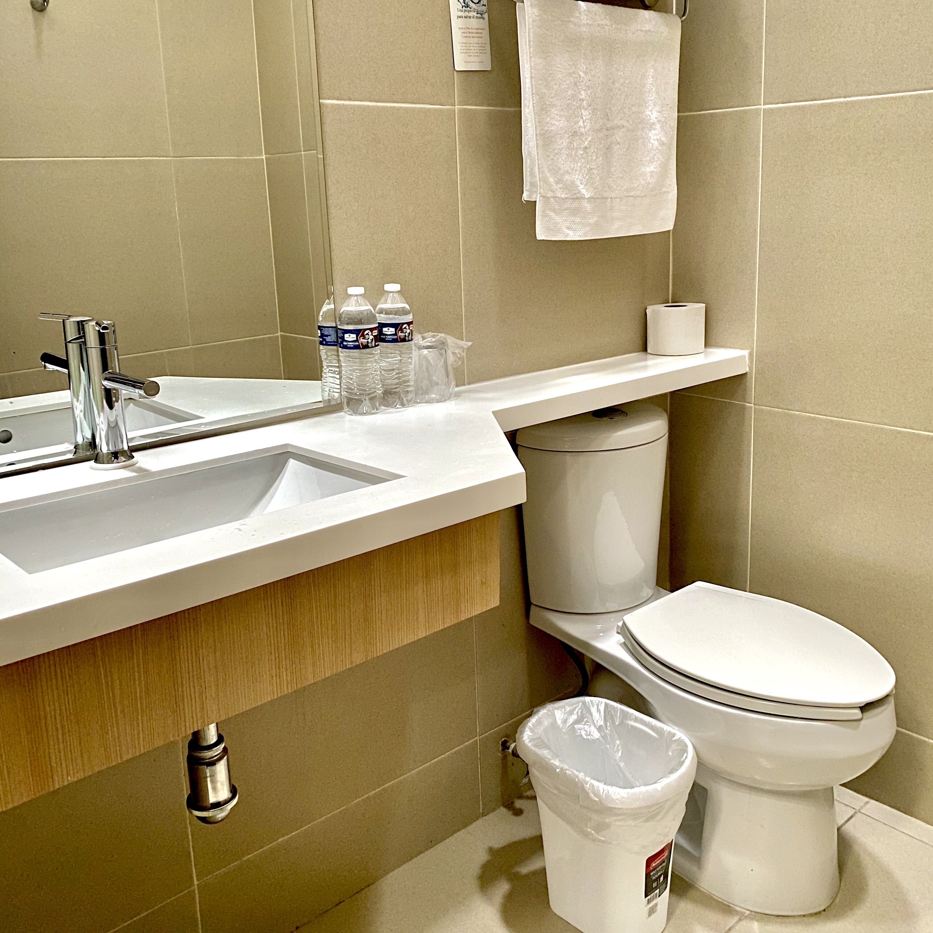 shower, bidet, towels