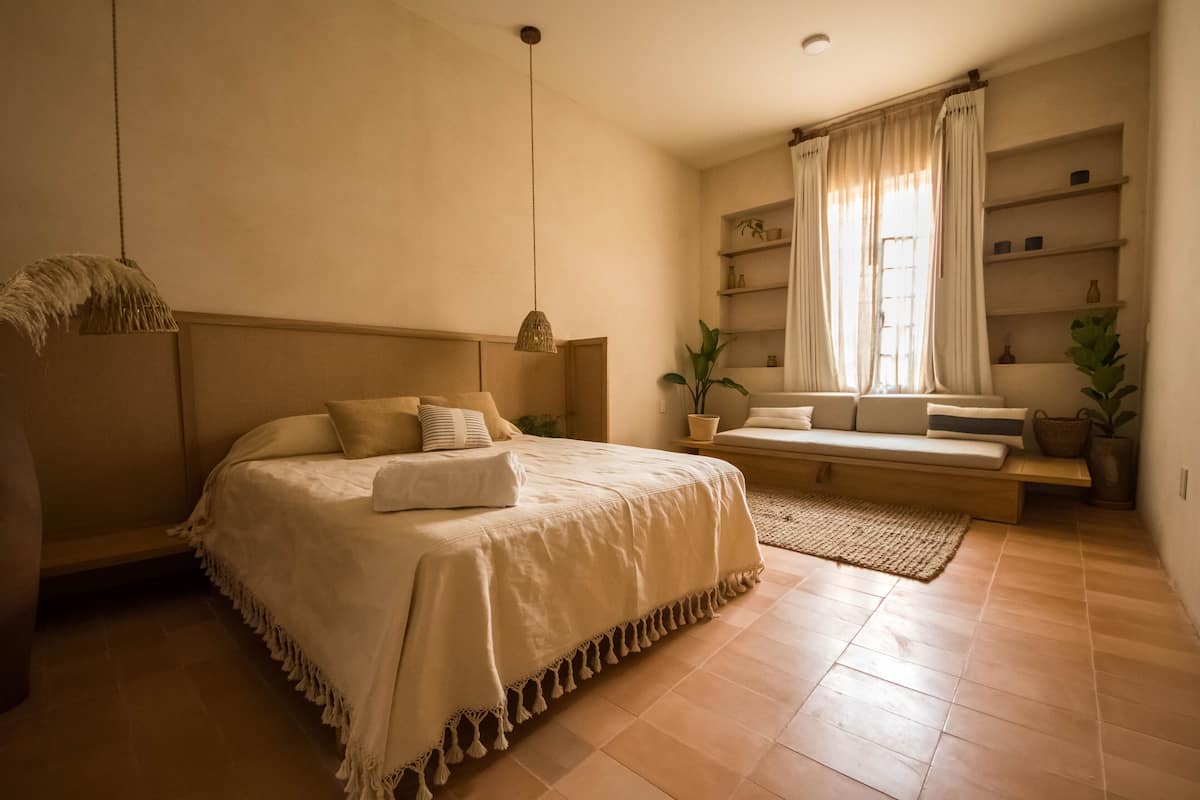 1 slaapkamer, luxe beddengoed, donzen dekbedden, een minibar