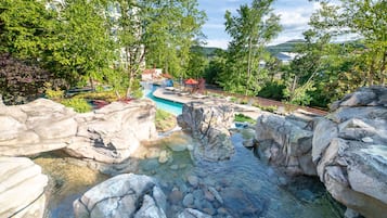 Indoor pool, outdoor pool