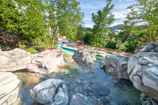 Indoor pool, outdoor pool