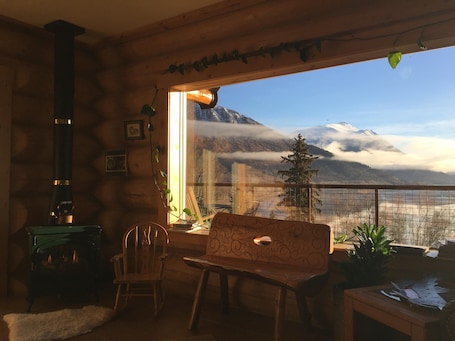 Property grounds. Turnagain View Lodge & Wedding Venue