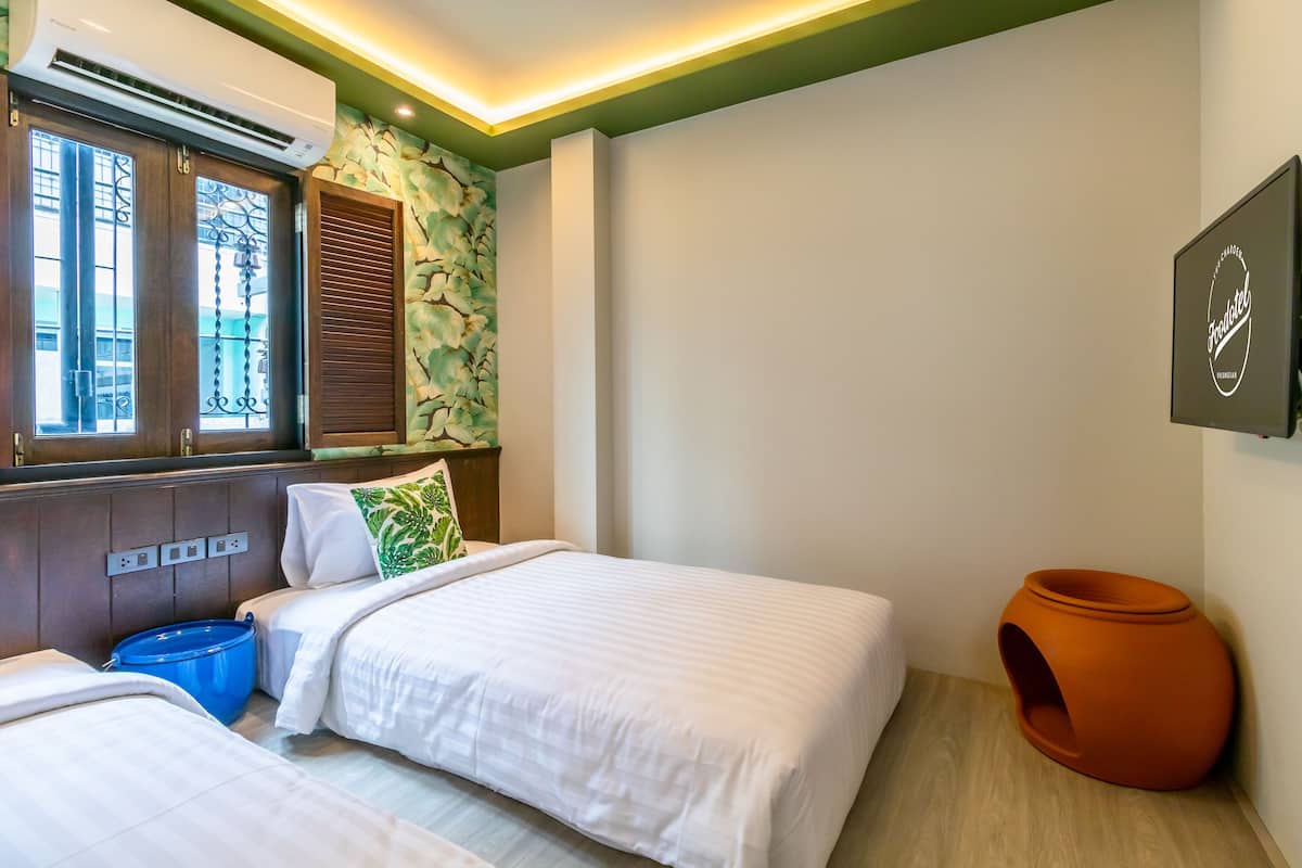 Deluxe-Zweibettzimmer | Schreibtisch, kostenloses WLAN, Bettwäsche