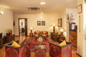 Sitteområde i lobbyen