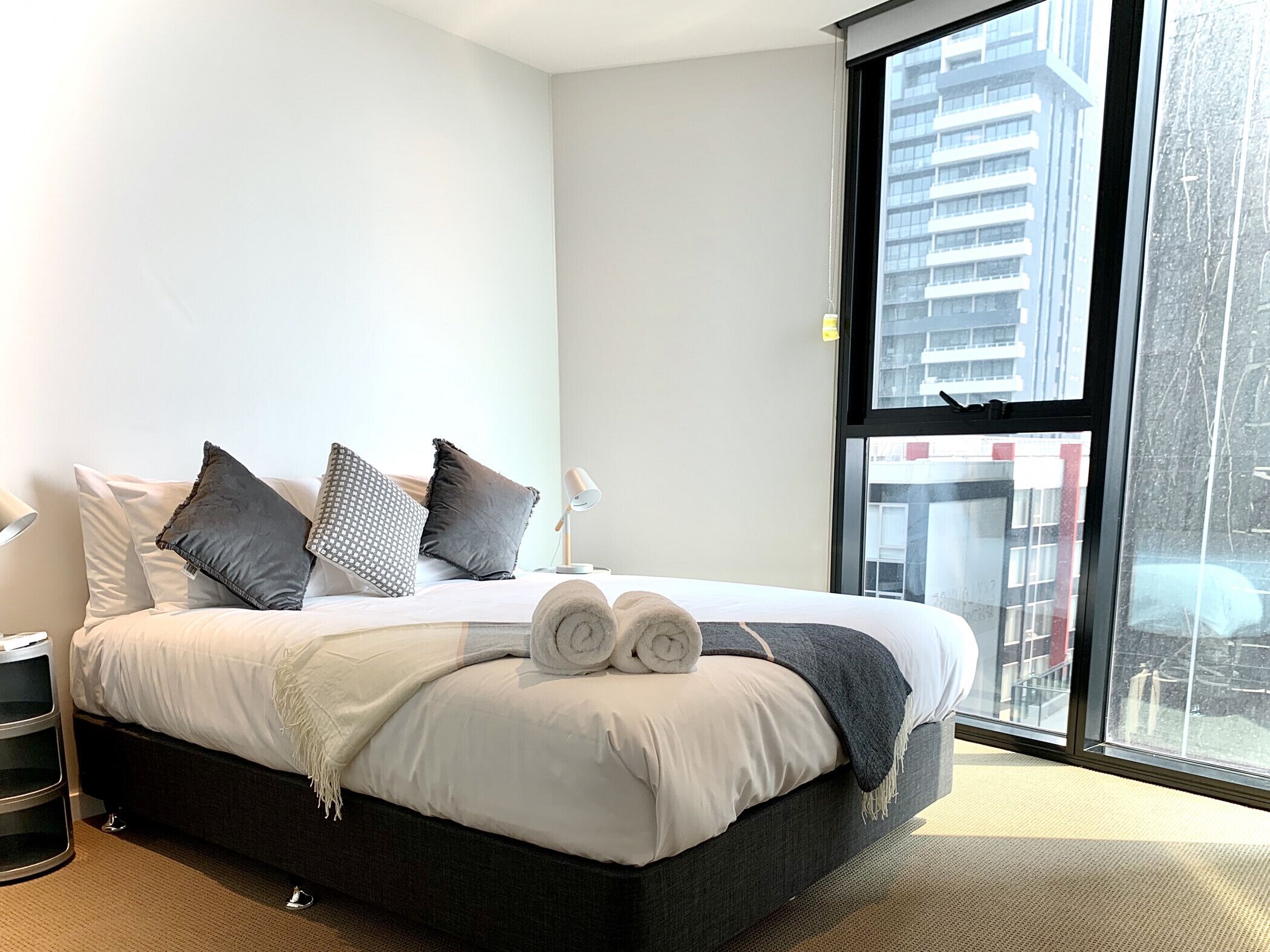 2 bedrooms, desk, iron/ironing board, travel cot