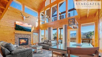 Smart TV, fireplace, video games, streaming services