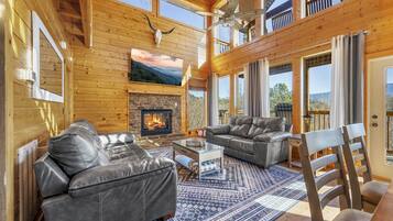 Smart TV, fireplace, video games, streaming services