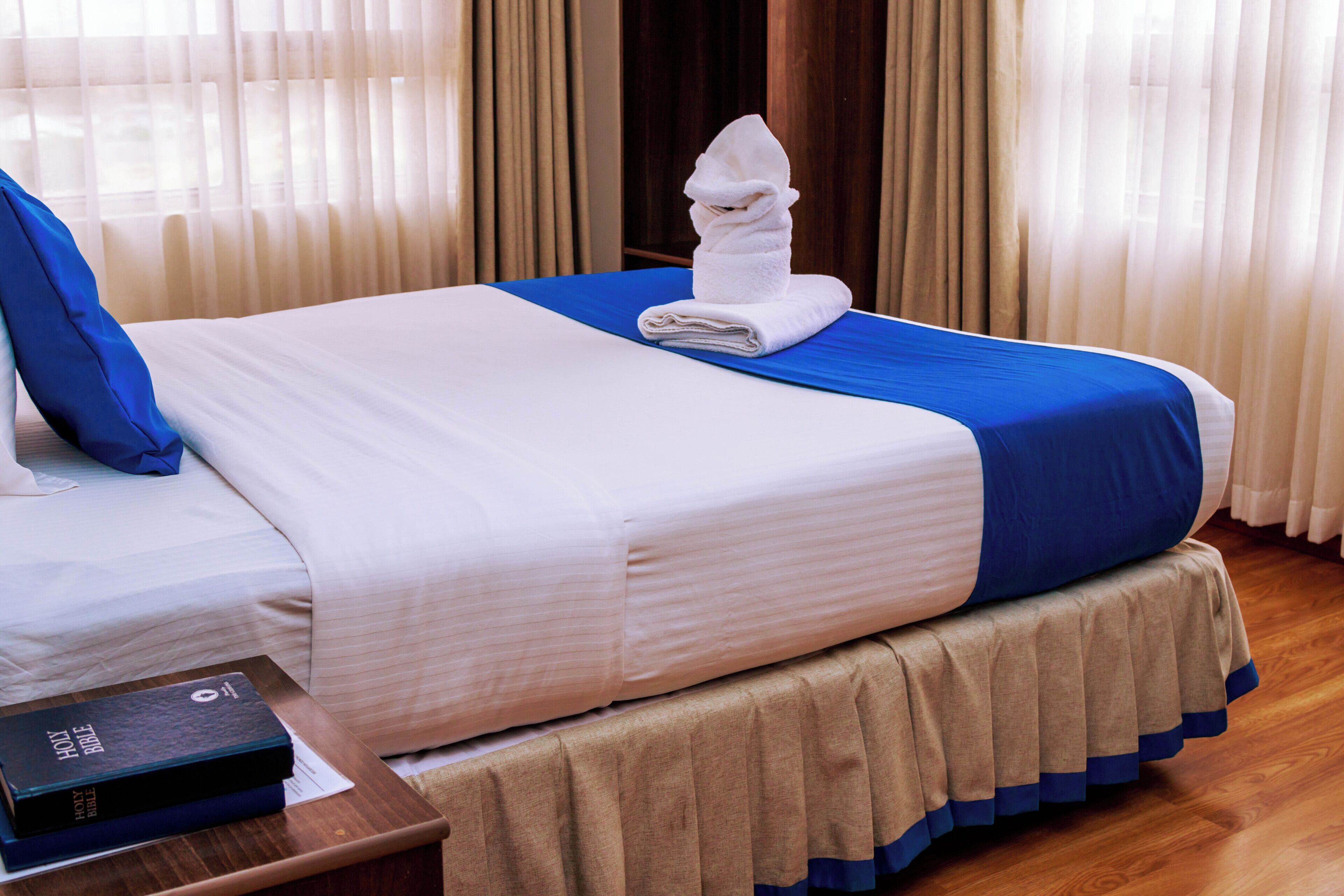 Individually furnished, blackout curtains, free WiFi, bed sheets