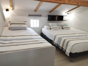 2 bedrooms, in-room safe, iron/ironing board, travel crib