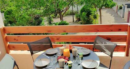 Luxurious apartment 200 m from the beach, air conditioning terrace, wifi, 5/6 pers