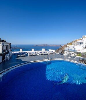 Outdoor pool, a heated pool - Junior Suite at Pegasus Suites & Spa (santorini)