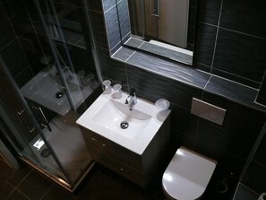 Shower, towels, soap, toilet paper - B&B Guest House Du Lac (Montreux)
