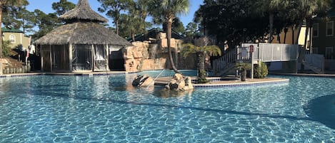 Indoor pool, outdoor pool