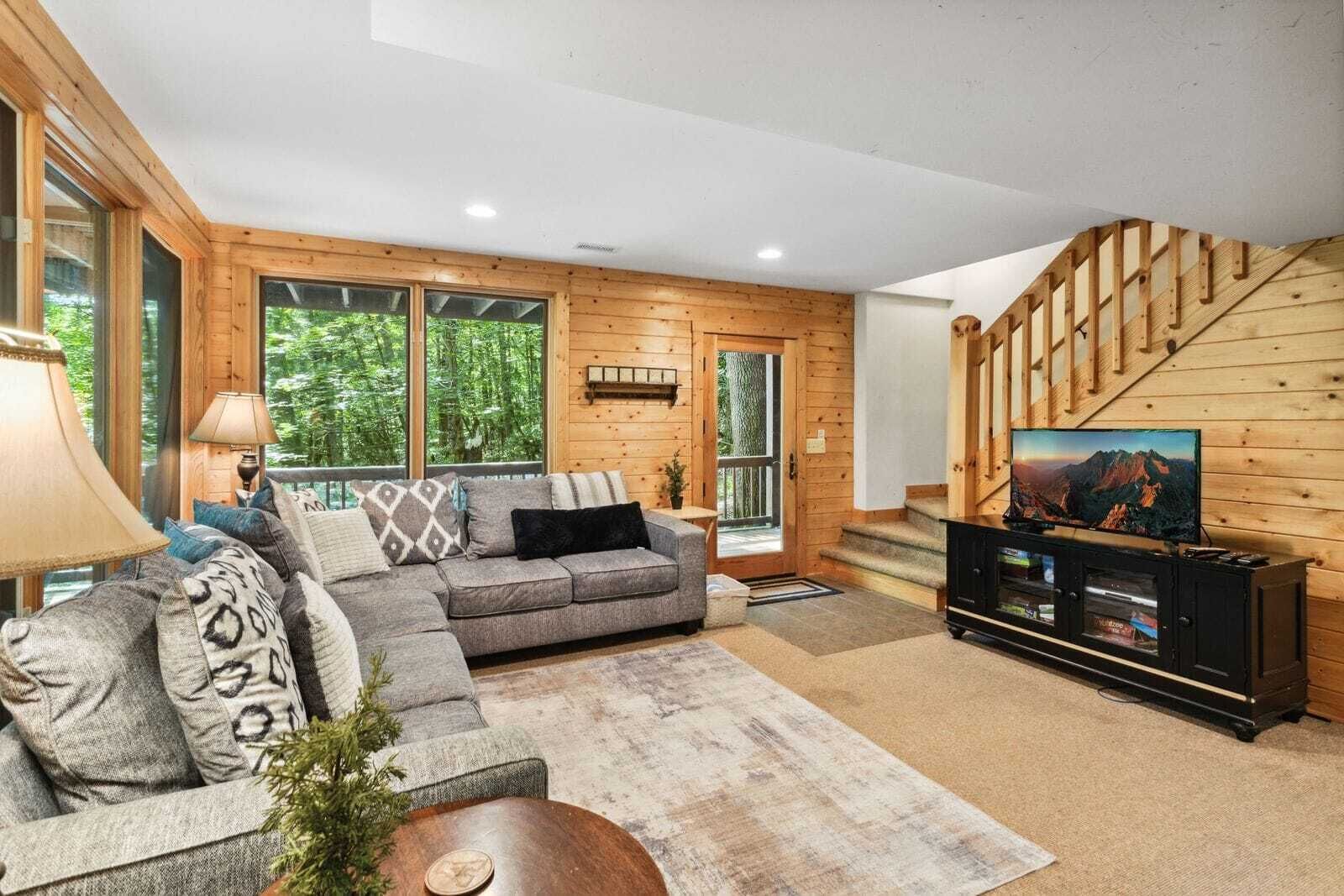 TV, fireplace, DVD player, table tennis