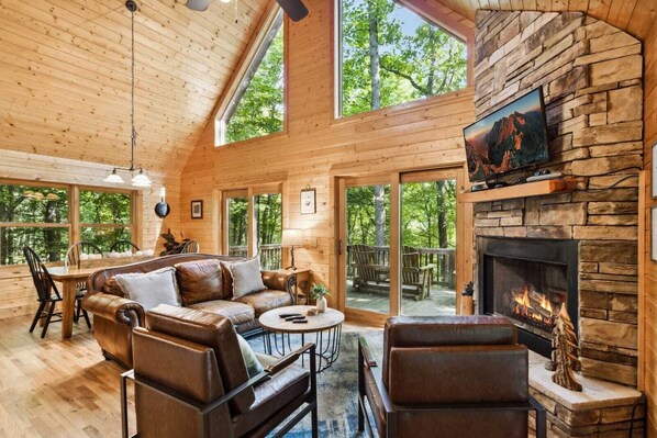 TV, fireplace, DVD player, table tennis