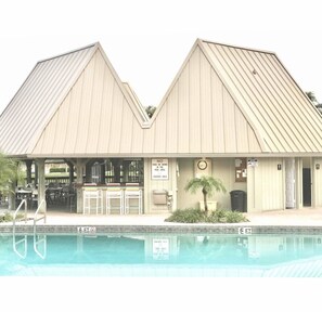 A heated pool
