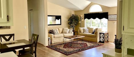Smart TV, chimenea y libros