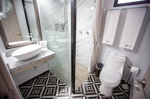Family Double Room, 2 Double Beds (Premium) | Bathroom | Bathtub, hair dryer, towels, soap