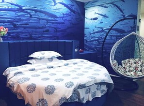 Romantic Room | Desk, free WiFi, bed sheets - Puzzle Hotel (Guangzhou)