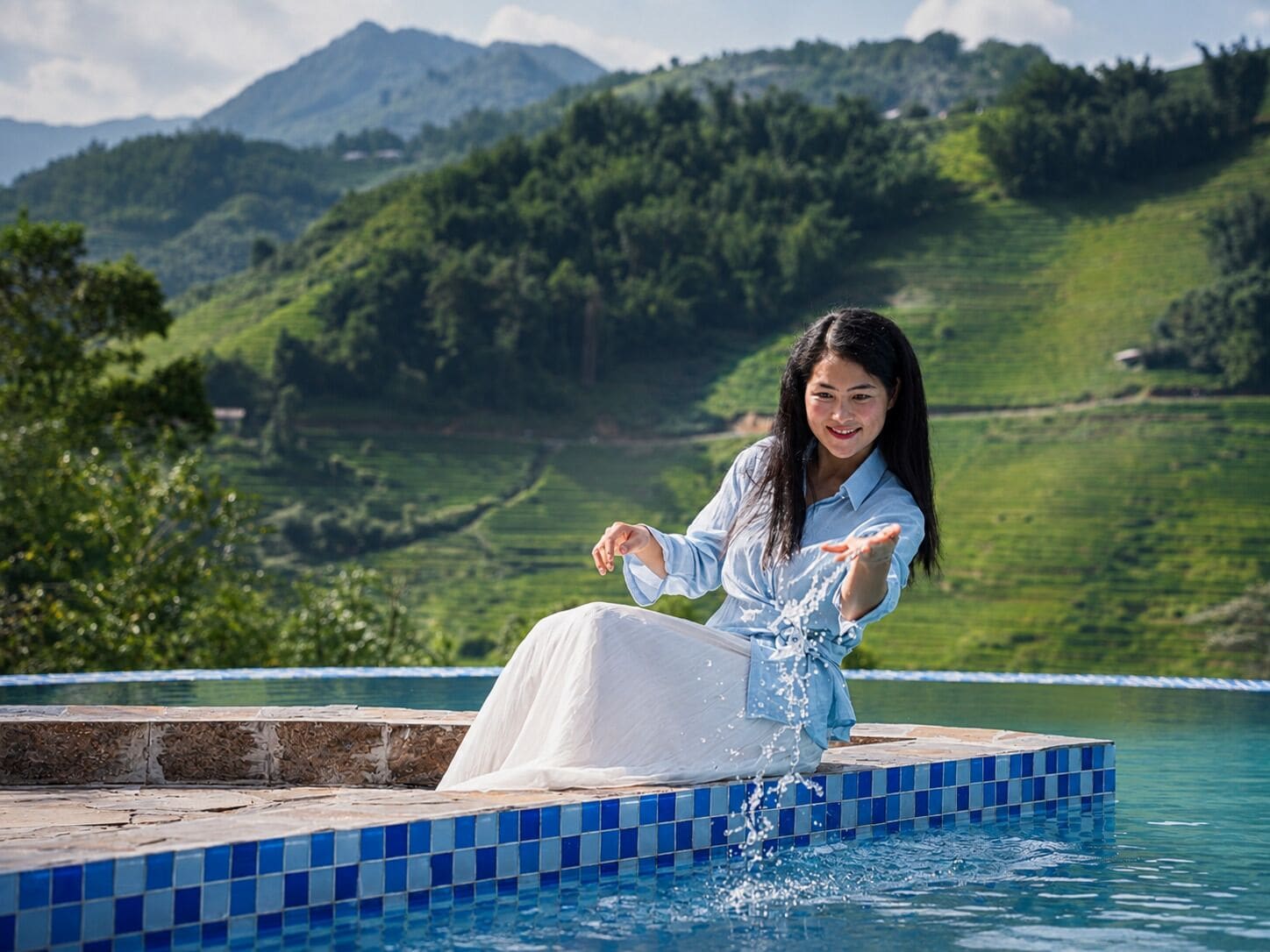 Seasonal outdoor pool