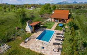 A heated pool