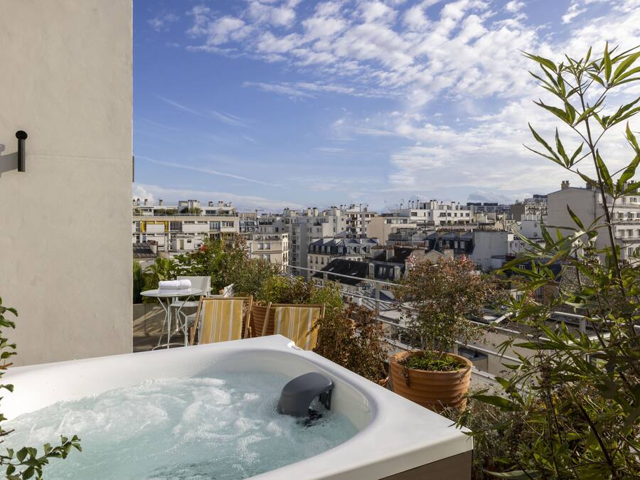 Panorama suite (Terrasse et Jacuzzi) | Terras