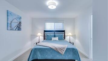 2 bedrooms, iron/ironing board, travel crib, WiFi