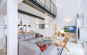 Smart TV, fireplace - Beach front home in Lembruch/Dümmer See with sauna (Lembruch/Dümmer See)