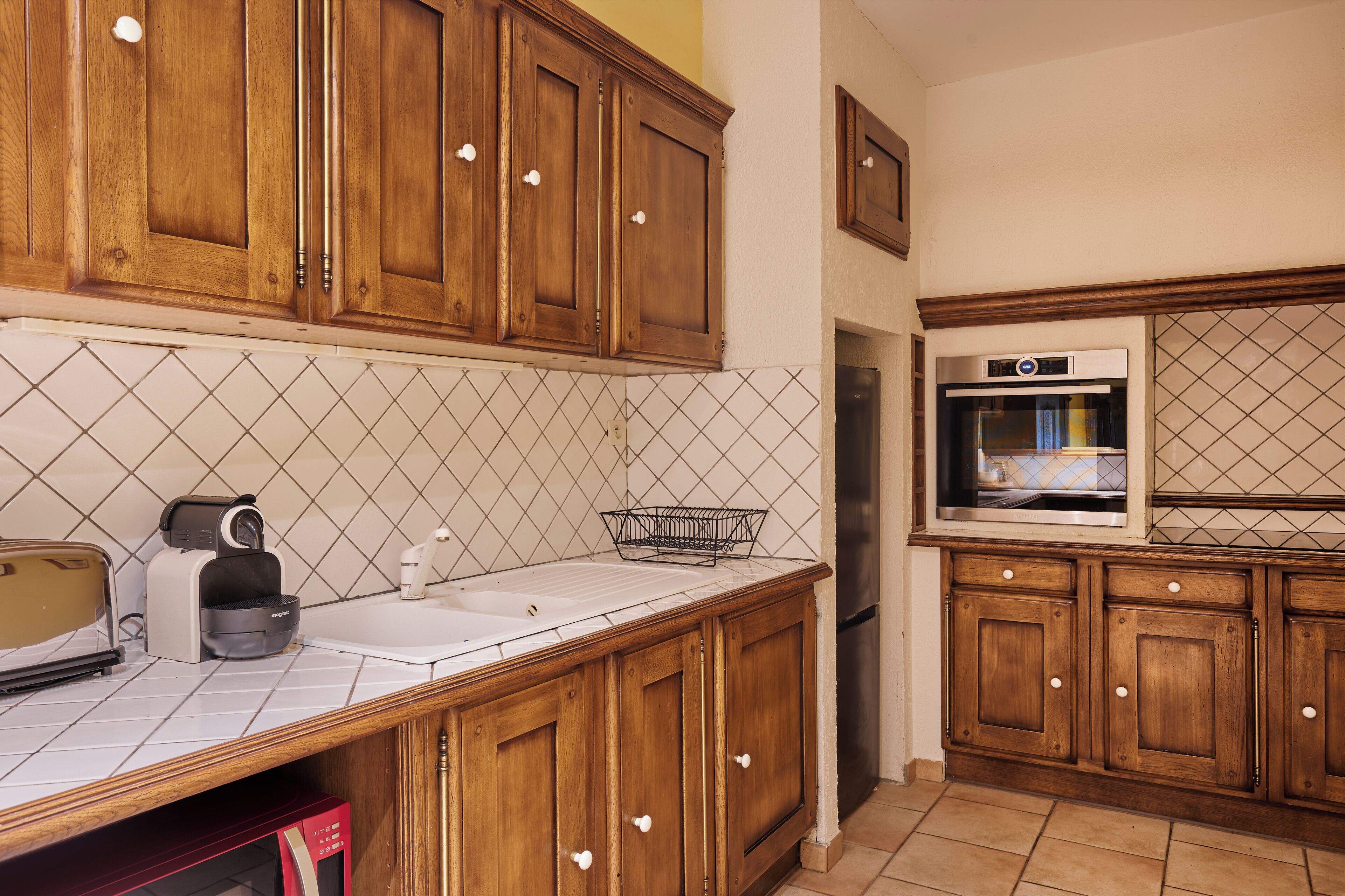 standard apartment, multiple beds, valley view, garden area | private kitchen | espresso maker, coffee/tea maker, electric kettle