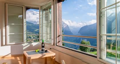 Chalet Hunnenfluh - dream views, Alpine setting