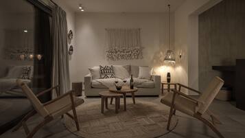 Vila, piscina particular | Sala de estar | TV de tela plana