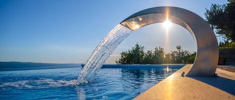 Una piscina riscaldata