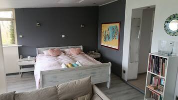 1 slaapkamer, een bureau, een strijkplank/strijkijzer, gratis wifi