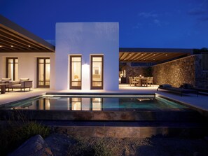 Villa, 3 Bedrooms, Heated Private Pool, Sea View | Terrasse/patio
